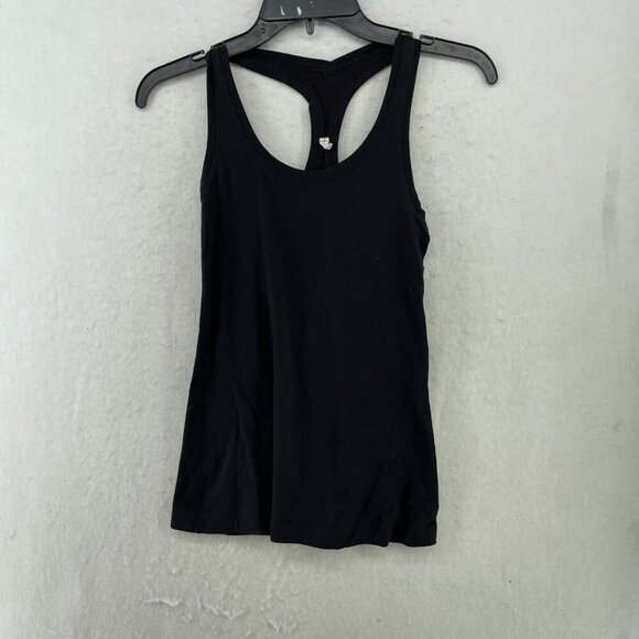 Lululemon Tops - Lululemon Tank Top Womens 4 Black Scoop Neck Racerback Yoga Outdoor Gym Pullover